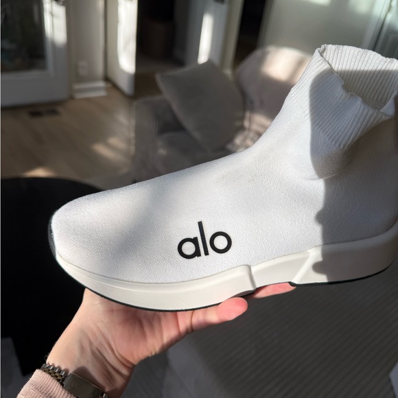 Alo White Sock Sneakers - Picture 4 of 11